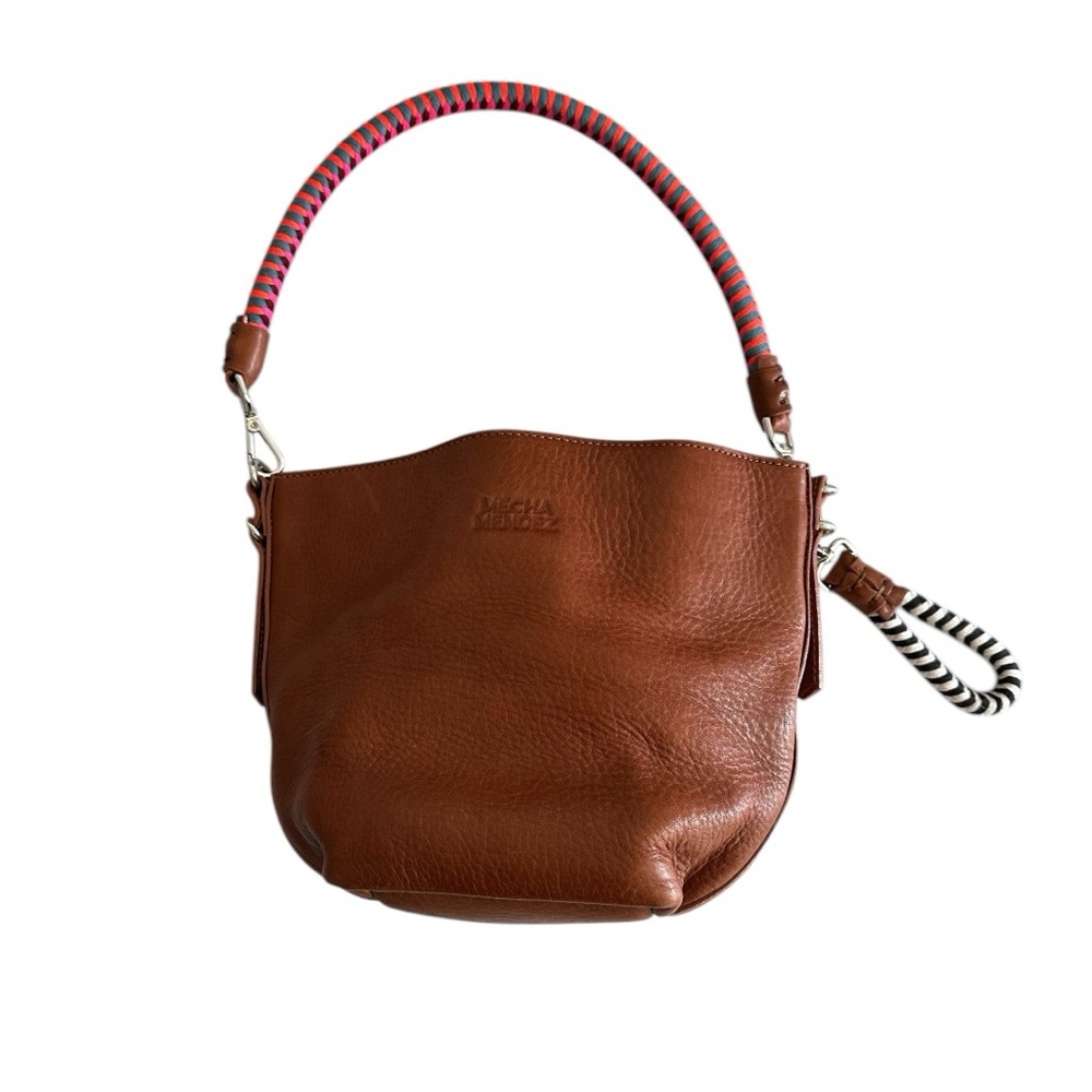 Mecha Mendez Leather Bucket Bag Tan Hypnotic